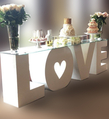 "LOVE" table for rent